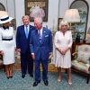 Donald Trump et sa femme Melania ont été reçus à la Clarence House par le prince Charles et Camilla Parker Bowles, duchesse de Cornouailles, à Londres. Le 3 juin 2019