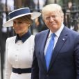 Donald Trump et sa femme Melania à leur arrivée en l'abbaye de Westminster à Londres. Le 3 juin 2019