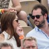 Exclusif - Le prince Félix de Luxembourg et la princesse Claire de Luxembourg dans les tribunes lors des internationaux de tennis de Roland Garros à Paris, France, le 4 juin 2019. © Jacovides-Moreau/Bestimage
