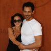 Tomer Sisley et sa femme Sandra au village lors des internationaux de tennis de Roland Garros à Paris, France, le 2 juin 2019. © Jacovides-Moreau/Bestimage