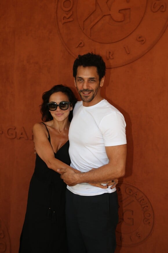 Tomer Sisley et sa femme Sandra au village lors des internationaux de tennis de Roland Garros à Paris, France, le 2 juin 2019. © Jacovides-Moreau/Bestimage