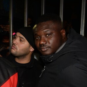 Exclusif - Le rappeur Booba fête son 41ème anniversaire au club Hobo et par la même occasion lance sa bouteille de Whisky nommée "Duc" à Paris le 12 décembre 2017. © Rachid Bellak/Bestimage