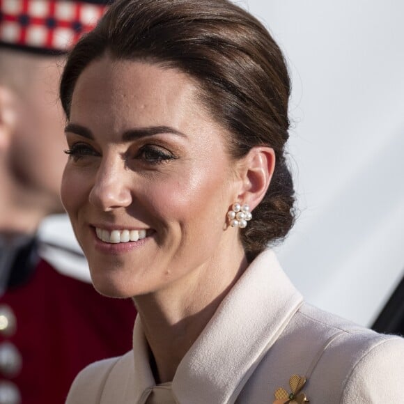 Catherine (Kate) Middleton, duchesse de Cambridge, assiste à la parade militaire "Beating Service at Horseguards Parade" à Londres, le 6 juin 2019.