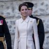 Catherine (Kate) Middleton, duchesse de Cambridge, assiste à la parade militaire "Beating Service at Horseguards Parade" à Londres, le 6 juin 2019.