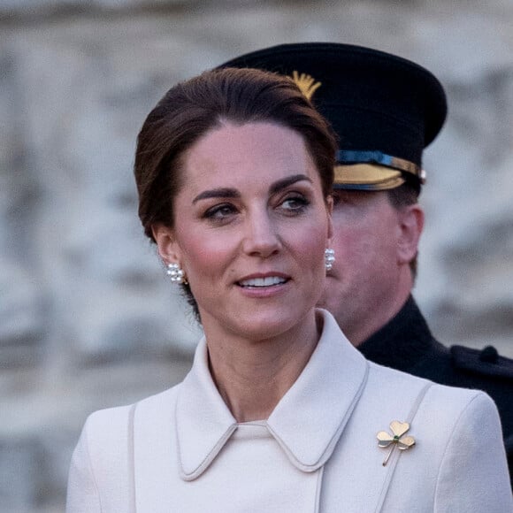 Catherine (Kate) Middleton, duchesse de Cambridge, assiste à la parade militaire "Beating Service at Horseguards Parade" à Londres, le 6 juin 2019.