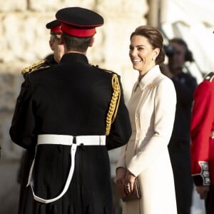 Catherine (Kate) Middleton, duchesse de Cambridge, assiste à la parade militaire "Beating Service at Horseguards Parade" à Londres, le 6 juin 2019.