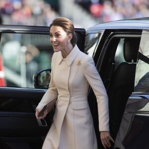 Catherine (Kate) Middleton, duchesse de Cambridge, assiste à la parade militaire "Beating Service at Horseguards Parade" à Londres, le 6 juin 2019.