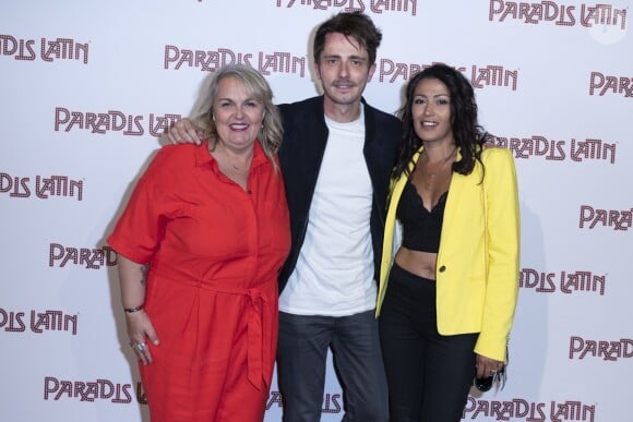 Valérie Damidot, Guillaume Pley et Karima Charni - Photocall de la générale "L'Oiseau Paradis" au Paradis Latin à Paris le 6 juin 2019. © Olivier Borde/Bestimage