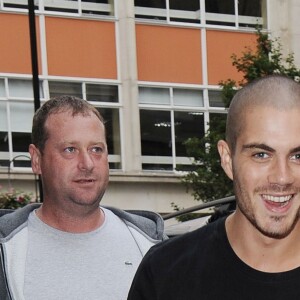 The Wanted - Max George - PEOPLE ARRIVANT DANS LES STUDIOS DE LA RADIO ONE A LONDRES, LE 10 SEPTEMBRE 2012.