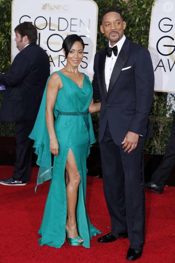 Will Smith et sa femme Jada Pinkett Smith - La 73ème cérémonie annuelle des Golden Globe Awards à Beverly Hills, le 10 janvier 2016. © Olivier Borde/Bestimage