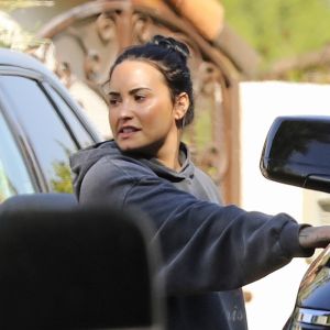 Exclusif - Demi Lovato à la sortie de son cours de gym à Los Angeles, le 28 février 2019