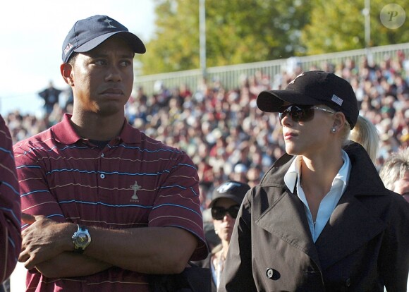 Tiger Woods et Elin Nordegren lors de la 36e Ryder Cup, en Irlande, le 24 septembre 2006.