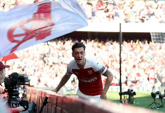 Mesut Özil lors du match Arsenal-Crystal Palace le 21 avril 2019.