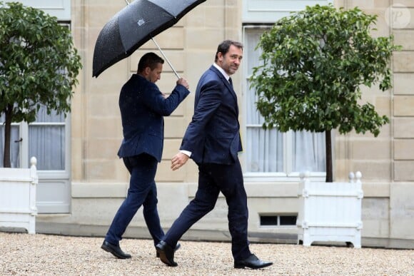 Christophe Castaner, ministre de l'Intérieur à la sortie du conseil des ministres du 12 juin 2019, au palais de l'Elysée à Paris. © Stéphane Lemouton / Bestimage