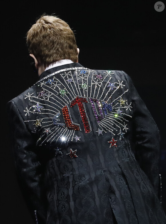 Elton John en concert à l'Accord Hotels Arena dans le cadre de sa tournée "Farewell Yellow Brick Road" à Paris, le 20 juin 2019. © Marc Ausset-Lacroix/Bestimage