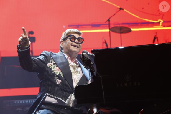 Elton John en concert à l'Accord Hotels Arena dans le cadre de sa tournée "Farewell Yellow Brick Road" à Paris, le 20 juin 2019. © Marc Ausset-Lacroix/Bestimage