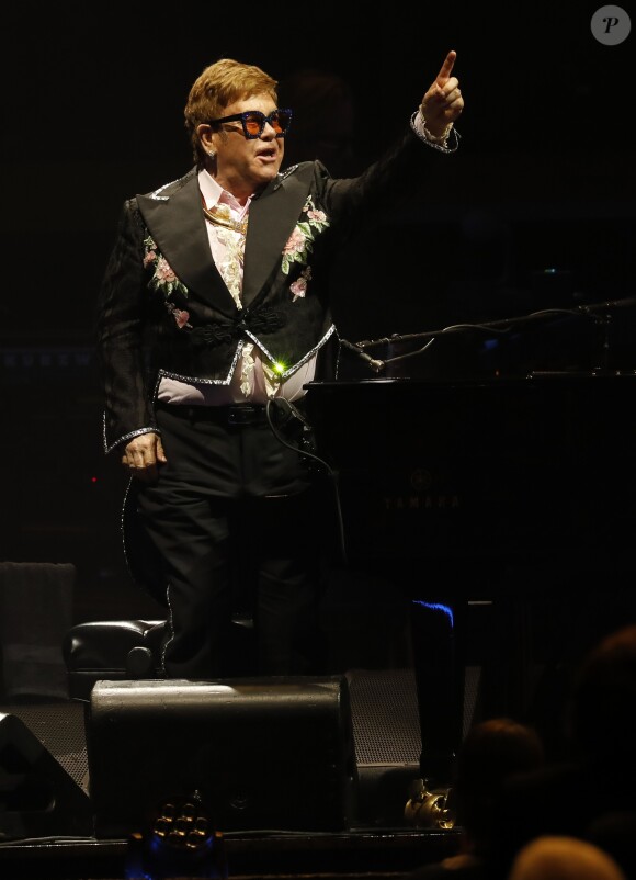 Elton John en concert à l'Accord Hotels Arena dans le cadre de sa tournée "Farewell Yellow Brick Road" à Paris, le 20 juin 2019. © Marc Ausset-Lacroix/Bestimage