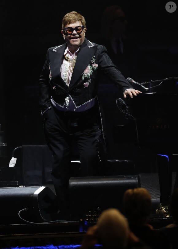 Elton John en concert à l'Accord Hotels Arena dans le cadre de sa tournée "Farewell Yellow Brick Road" à Paris, le 20 juin 2019. © Marc Ausset-Lacroix/Bestimage
