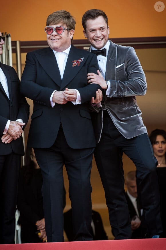 Elton John et Taron Egerton - Montée des marches du film "Rocketman" lors du 72ème Festival International du Film de Cannes. Le 16 mai 2019 © Jacovides-Moreau / Bestimage