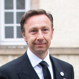 Stéphane Bern - Arrivées des familles royales aux obsèques de S.A.R. le Grand-Duc Jean de Luxembourg en la cathédrale Notre-Dame à Luxembourg le 4 mai 2019. © Cyril Moreau - Alain Rolland/Bestimage