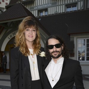 Daphné Bürki et son fiancé Gunther Love (Sylvain Quimène) - Inauguration de l'hôtel Barrière Le Normandy à Deauville, le 18 juin 2016. © Coadic Guirec/Bestimage