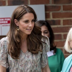 Kate Catherine Middleton, duchesse de Cambridge, lors d'un atelier à la Royal Photographic Society à Londres. Le 25 juin 2019