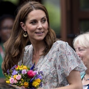 Kate Catherine Middleton, duchesse de Cambridge, lors d'un atelier à la Royal Photographic Society à Londres. Le 25 juin 2019