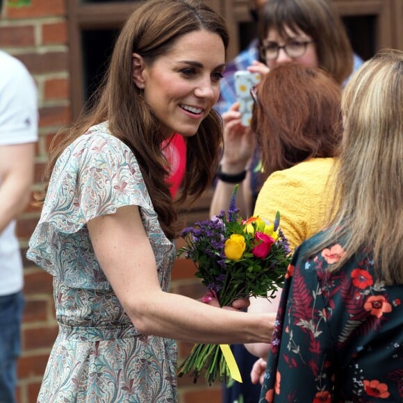 Kate Catherine Middleton, duchesse de Cambridge, lors d'un atelier à la Royal Photographic Society à Londres. Le 25 juin 2019