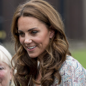 Kate Catherine Middleton, duchesse de Cambridge, lors d'un atelier à la Royal Photographic Society à Londres. Le 25 juin 2019