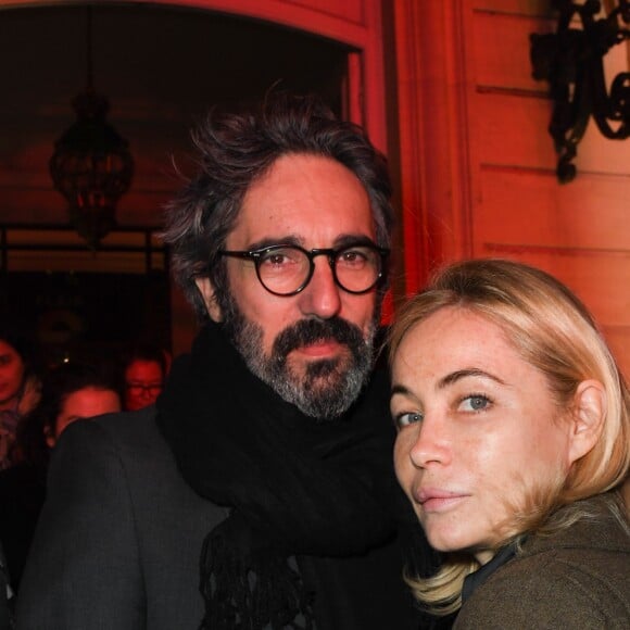 Emmanuelle Béart et son mari Frédéric Chaudier - Soirée du 10e anniversaire de l'agence audiovisiuelle "Flair production" à l'hôtel "Le Marois" à Paris le 28 mars 2019. © Coadic Guirec/Bestimage