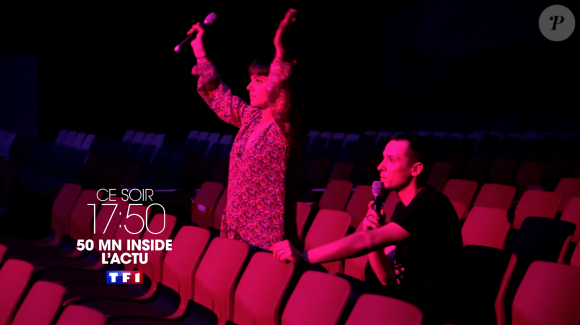 Alizée et Grégoire Lyonnet dans "50' Inside" sur TF1 le 29 juin 2019 à 17h50.