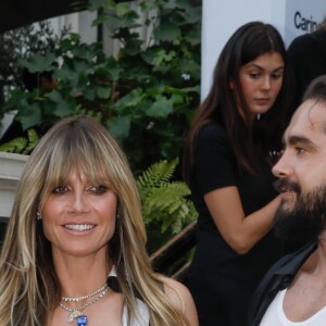 Heidi Klum et son fiancé Tom Kaulitz arrivent à la soirée de lancement du parfum "7 lovers" de Carine Roitfeld à l'hôtel Peninsula de Paris, France, le 1er juillet 2019. © Veeren-Clovis/Bestimage