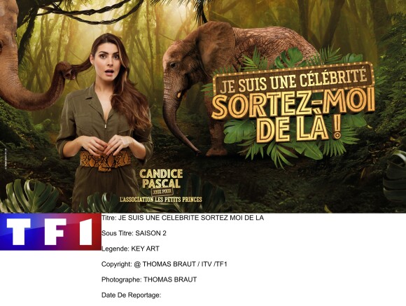 Candice Pascal, photo officielle de "Je suis une célébrité sortez-moi de là !", sur TF1