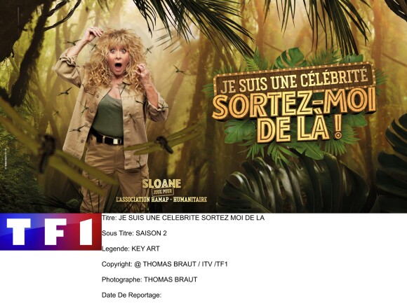 Sloane, photo officielle de "Je suis une célébrité sortez-moi de là !", sur TF1