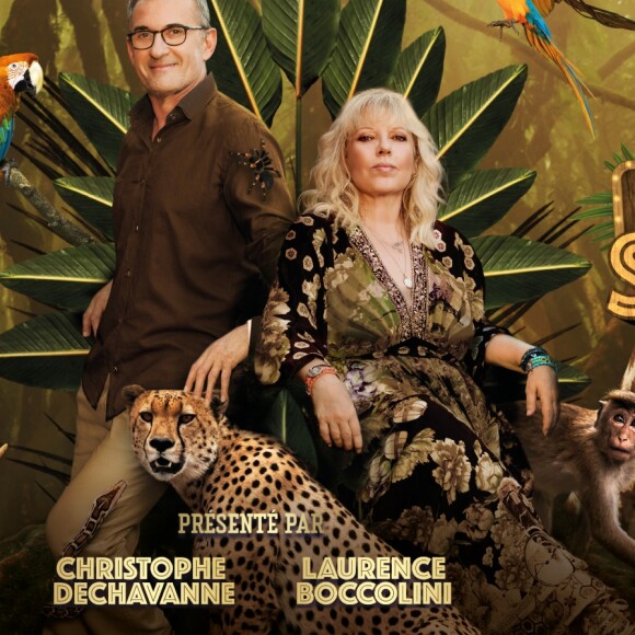 Christophe Dechavanne et Laurence Boccolini, photo officielle de "Je suis une célébrité sortez-moi de là !", sur TF1