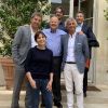 Véronique Morali et Cédric Siré, dirigeants de Webedia, Marc Ladreit de Lacharrière, président du groupe Fimalac en compagnie de Michel et Franck Cymes, créateurs de Dr Good - à Paris en juillet 2019.