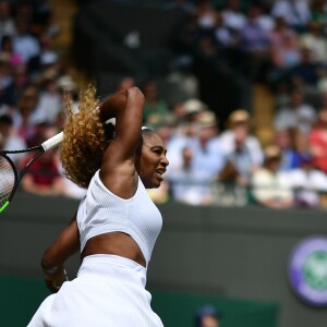 Serena Williams (USA) lors du Tournoi de tennis de Wimbledon 2019 à Londres, Royaume Uni, le 8 juillet 2019. © Antoine Couvercelle/Panoramic/Bestimage