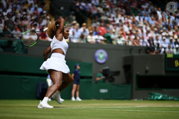 Serena Williams (USA) lors du Tournoi de tennis de Wimbledon 2019 à Londres, Royaume Uni, le 8 juillet 2019. © Antoine Couvercelle/Panoramic/Bestimage