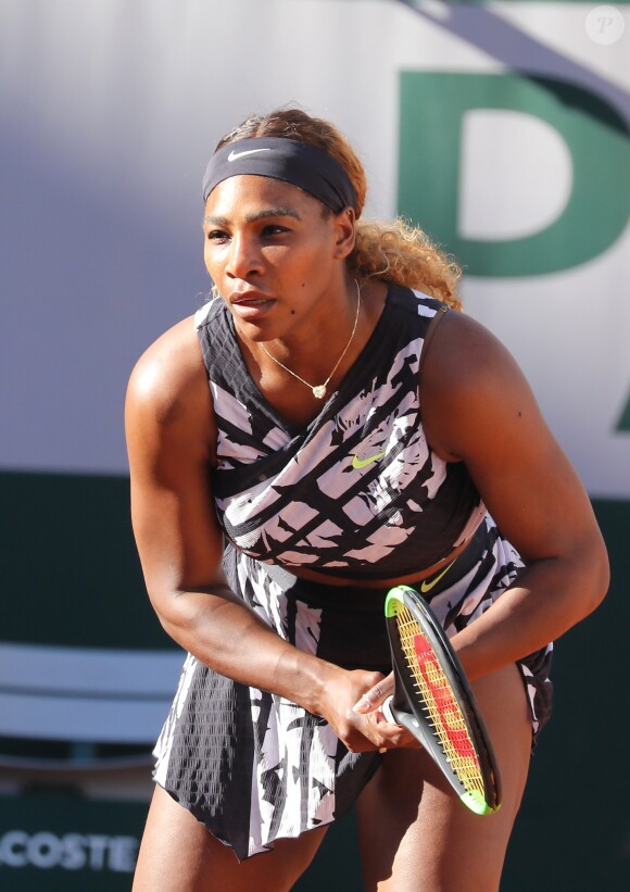 Serena Williams lors des internationaux de tennis de Roland Garros à Paris, France, le 1er juin 2019. © Jacovides-Moreau/Bestimage