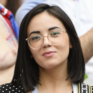 Agathe Auproux - Célébrités dans les tribunes lors du match de coupe du monde opposant la France au Danemark au stade Loujniki à Moscou, Russia, le 26 juin 2018. Le match s'est terminé par un match nul 0-0. © Pierre Perusseau