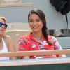 Sylvie Tellier et Vaimalama Chaves (Miss France 2019) dans les tribunes lors des internationaux de tennis de Roland Garros à Paris, France, le 4 juin 2019. © Jacovides-Moreau/Bestimage