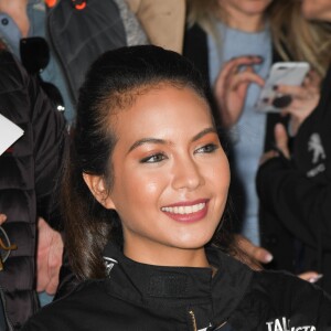 Vaimalama Chaves (Miss France 2019) lors de la 2ème édition du "Girls Charity Racing" dans le cadre de l'évènement "TALON PISTE X Exclusive Drive" sur le circuit du Mans. "TALON PISTE X Exclusive Drive" est le seul évènement automobile caritatif 100% féminin. Le principe, des marques issues de l'univers automobile, engagent une voiture. Une personnalité féminine prend le volant sur le circuit Bugatti du Mans. Leur objectif remporter la compétition afin de récolter des dons au profit de l'association pour laquelle elles courent. Les femmes engagées dans cette course " Talon Piste " prennent très au sérieux l'évènement. Elles sont en premier lieu entrainées par un coach, professionnel du pilotage. Bien préparées, elles sont ensuite notées, lors d'une finale qu'elles disputent seules. Les critères de notation reposent sur le respect des trajectoires, la qualité des freinages, le contrôle de la vitesse en courbe, ou la maitrise globale de la voiture. Un joli challenge pour des femmes qui n'ont pas froid aux yeux. Cette année, la première place du podium est revenue à Sandy Heribert (2500€ au profit de l'association Premiers de Cordée), la deuxième place à Carine Galli (1500€ au profit de l'Association Sclérose Tubéreuse de Bourneville) et la troisème place à Alma (1000€ au profit de l'association Fédération Nationale Solidarité Femmes). Le Mans, le 23 mars 2019. © Guirec