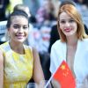 Vaimalama Chaves, Miss France 2019, et Maëva Coucke - Déjeuner "Chinese Business Club" au Pavillon Gabriel à Paris, à l'occasion de la journée mondiale des droits des femmes le 8 mars 2019.