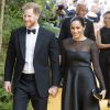 Le prince Harry, duc de Sussex, et Meghan Markle, duchesse de Sussex, à la première du film "Le Roi Lion" au cinéma Odeon Luxe Leicester Square à Londres, le 14 juillet 2019.