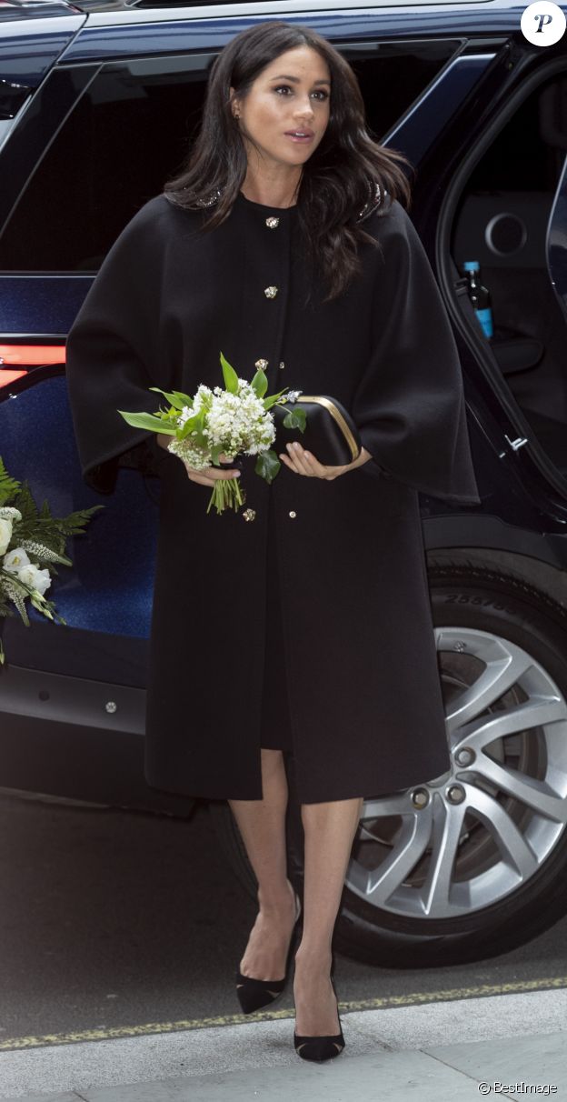 Meghan Markle, duchesse de Sussex, - Le duc et la duchesse de Sussex viennent signer le livre des condoléances à New Zealand House à Londres en hommage aux victimes de la tuerie de Christchurch. Londres, le 19 mars 2019.