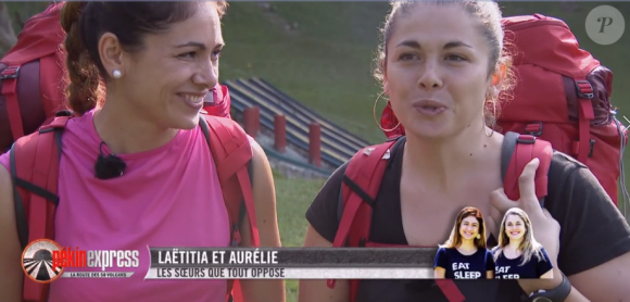 Aurélie et Laetitia lors de l'émission "Pékin Express 2019" du 25 juillet, sur M6