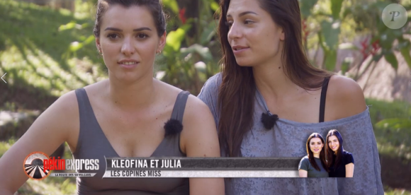 Kleofina et Julia lors de l'émission "Pékin Express 2019" du 25 juillet, sur M6