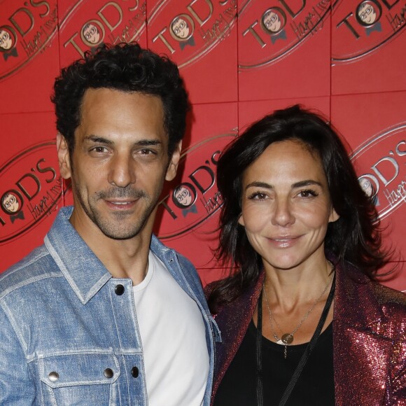 Tomer Sisley, Sandra Sisley au photocall de la soirée Tod's x Alber Elbaz "Happy Moment" au Palais de Tokyo à Paris, France, le 2 juillet 2019. © Marc Ausset-Lacroix/Bestimage