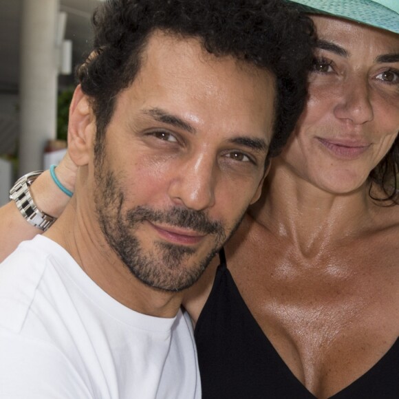 Tomer Sisley et sa femme Sandra au village lors des internationaux de tennis de Roland Garros à Paris, France, le 2 juin 2019. © Jean-Baptiste Autissier/Panoramic/Bestimage