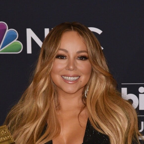 Mariah Carey dans la press room des "2019 Billboards Music Awards" au MGM Grand Garden Arena à Las Vegas, le 1er mai 2019.